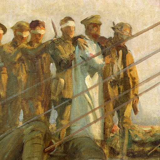 Gassed British soldiers