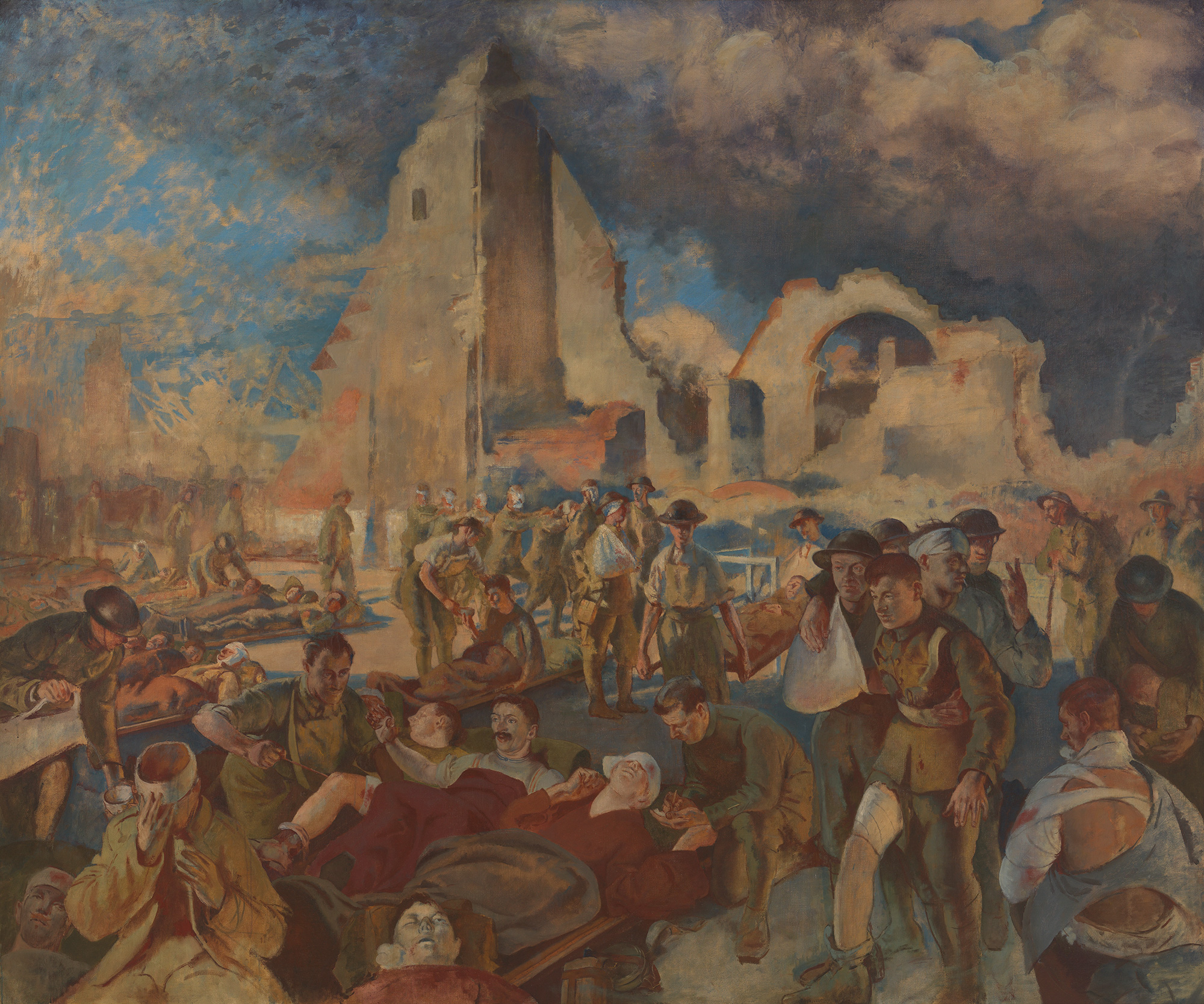 An Advanced Dressing Station in France, 1918